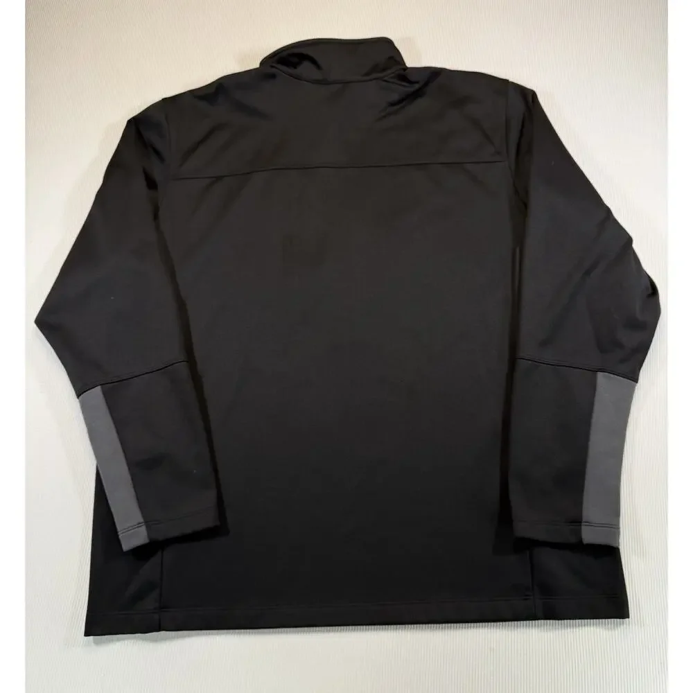 The North Face Soft Shell Black Jacket Men’s Size 2XL Blue Logo